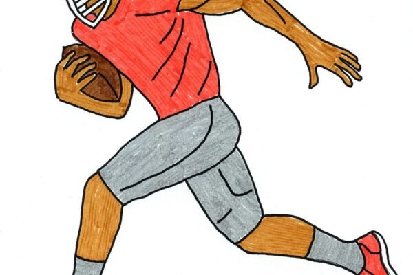 How to Draw a Football Player